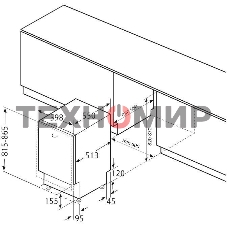 Посудомоечная машина Krona GARDA 60 BI 2100Вт полноразмерная, встраиваемая