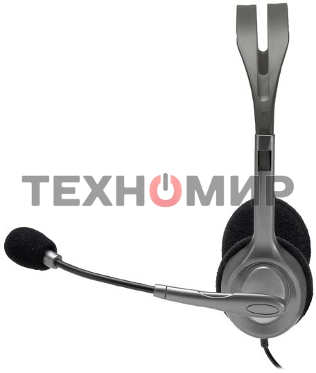 Гарнитура проводная Logitech Headset H110 grey (981-000472/981-000271)