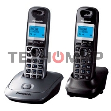 Телефон беспроводной (DECT) Panasonic KX-TG2512RU2 Доп трубка в комплекте, АОН, Caller ID, спикерфон, полифония