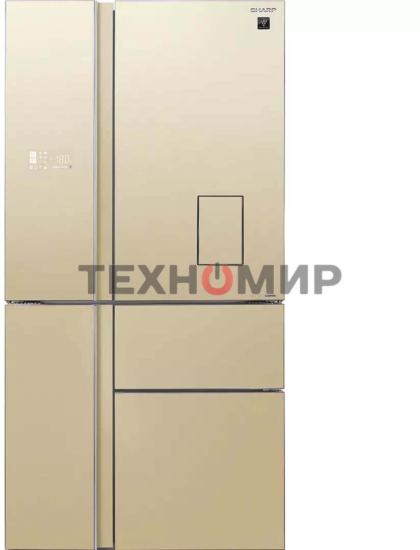 Холодильник Sharp SJWX99ACH бежевый четырехкамерный 423/227 л морозилка снизу
