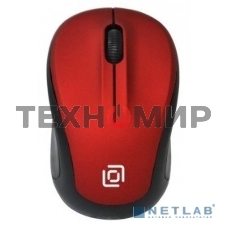 Мышь беспроводная Oklick 665MW черный/красный, 1000 dpi, радиоканал, USB, кнопки - 3