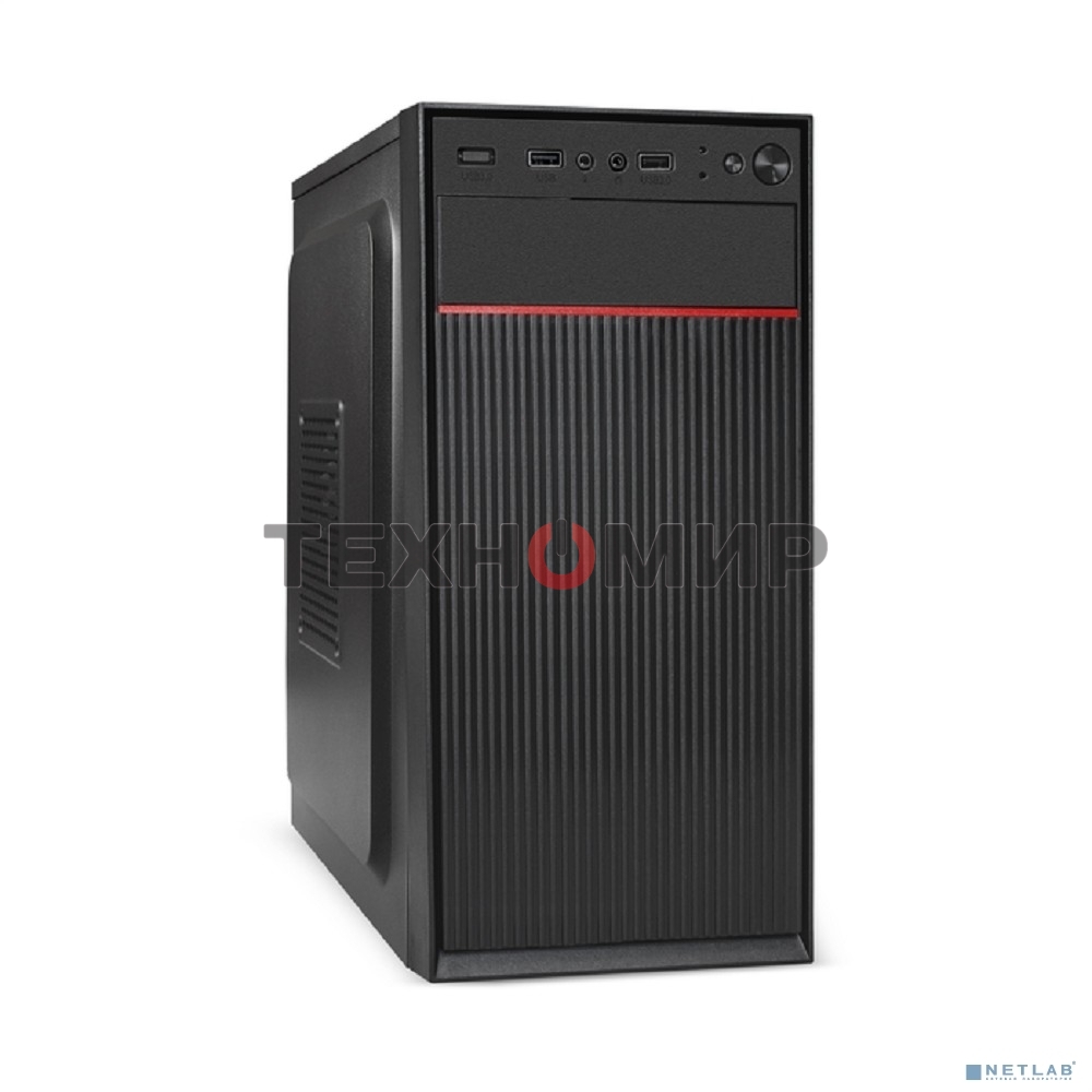 Компьютерный корпус Minitower ExeGate BAA-113-AAA400 (mATX, БП AAA400 с вент. 8см, 2*USB, аудио, черный)