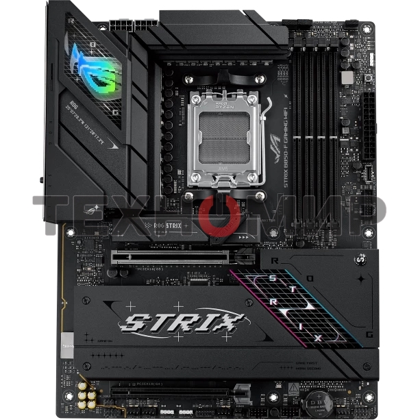 Материнская плата ASUS ROG STRIX B850-F GAMING WIFI, AM5, AMD B850, 4xDDR5, 2xSATA, 4xM.2, 1xPCIe 5.0 x16, 1xPCIe 4.0 x16, 1xPCIe x4, 1xDP, 1xHDMI, 1x2.5Gb LAN, 1xUSB-C 20Gbps, 1xUSB-C 10Gbps, 3xUSB-A 10Gbps, 4xUSB 5Gbps, 4xUSB 2.0, 3x3.5 мм, 7.1, ATX