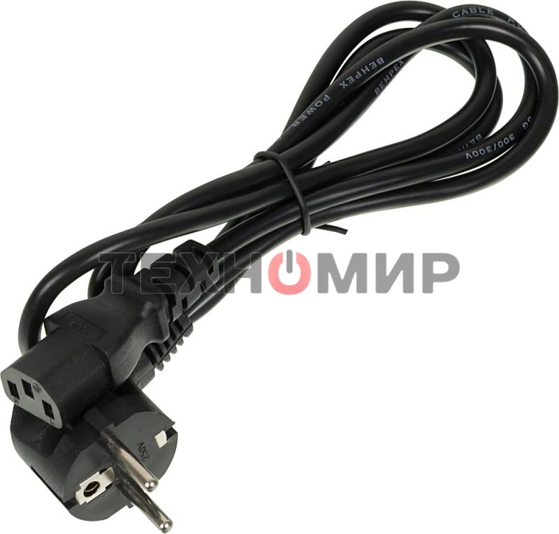 Кабель питания IEC320-C13 (f)/евровилка 1.5м