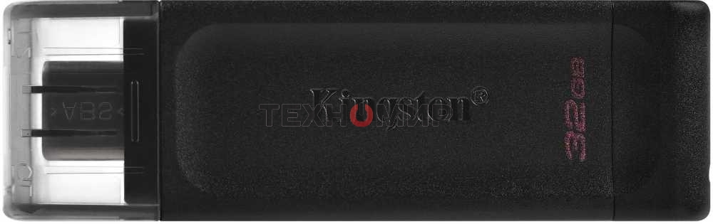 Флешка USB Kingston DataTraveler DT70 (DT70/64Gb), 64Gb, USB-C 3.2 Gen 1, R/W 70/45, черный