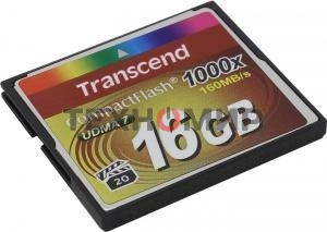 Флеш карта Transcend Ultimate TS16GCF1000/CF (Compact Flash)/16 ГБ/UDMA 7, VPG 65/160 МБ/с