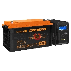 Комплект Источник бесперебойного питания EX295986RUS + батарея 120Aч EX285657RUS 1шт (инвертор, синус, для котла) ExeGate SineTower SZ-600.LCD.AVR.1SH <600VA/360W, чистый синусоида, LCD дисплей, AVR, 1*Schuko, линейно-интерактивный, Black> + батарея ExeGa