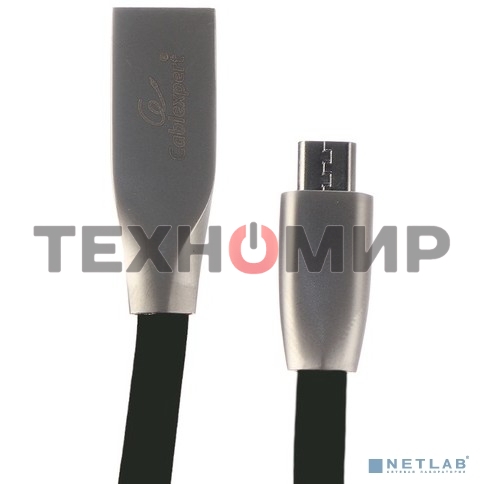 Кабель USB2.0 Cablexpert CC-G-mUSB01Bk-1.8M, AM/microB, серия Gold, длина 1.8м, черный, блистер