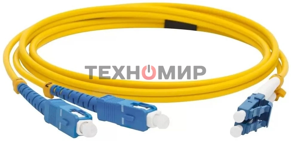 Патч-корд LANMASTER LAN-2LC-2SC/SU-3.0 2xOS2 LC дуплекс-SC дуплекс 3м LSZH оранжевый
