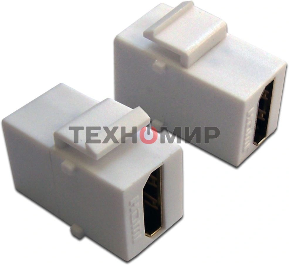 Модуль Keystone, HDMI, мама-мама, 180 градусов, белый