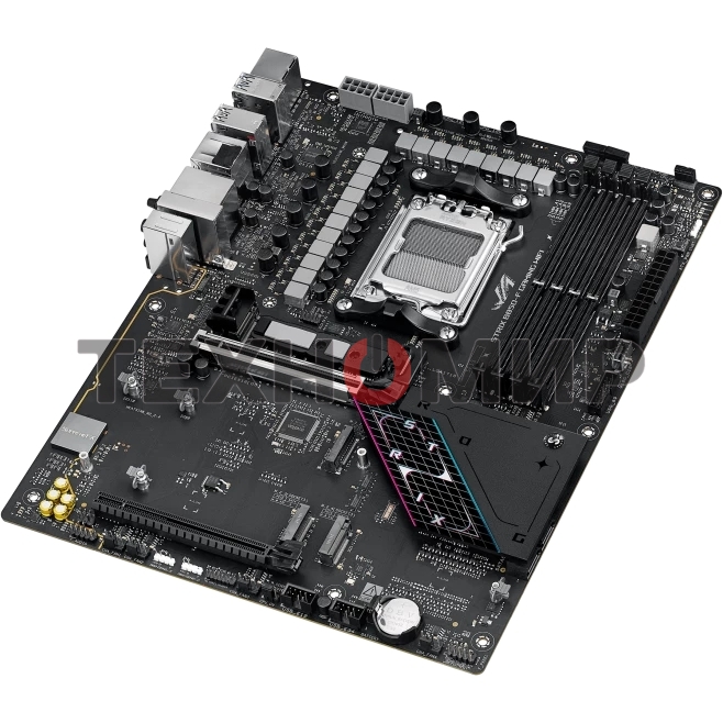Материнская плата ASUS ROG STRIX B850-F GAMING WIFI, AM5, AMD B850, 4xDDR5, 2xSATA, 4xM.2, 1xPCIe 5.0 x16, 1xPCIe 4.0 x16, 1xPCIe x4, 1xDP, 1xHDMI, 1x2.5Gb LAN, 1xUSB-C 20Gbps, 1xUSB-C 10Gbps, 3xUSB-A 10Gbps, 4xUSB 5Gbps, 4xUSB 2.0, 3x3.5 мм, 7.1, ATX
