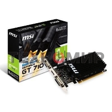 Видеокарта MSI PCI-E GT 710 2GD3H LP nVidia GeForce GT 710 2048Mb 64bit DDR3 954/1600 DVIx1/HDMIx1/CRTx1/HDCP Ret low profile