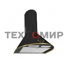 Вытяжка каминная Gefest ВО 1503 К73 черный/золотистый, 50 см, 1000 куб. м/ч, 78 дБ