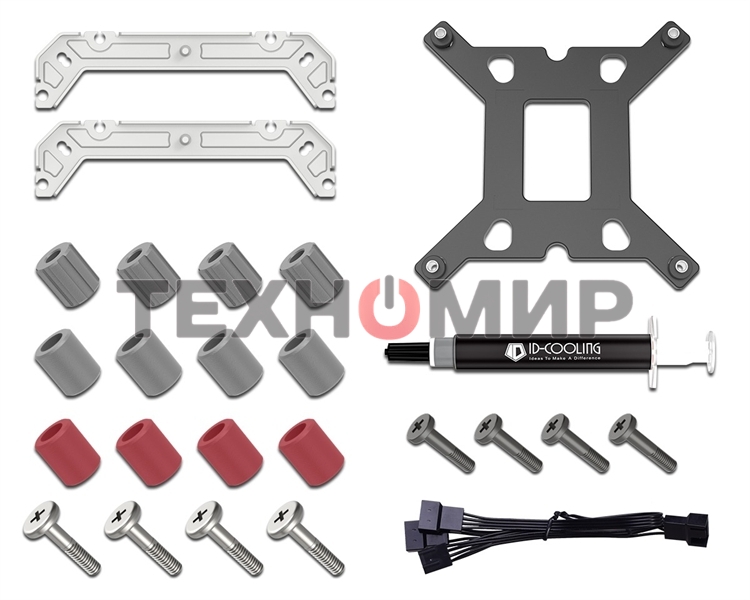 Кулер ID-COOLING SE-206-XT черный 120мм алюминий/медь 1800rpm 35db 4-pin 250W 156мм
