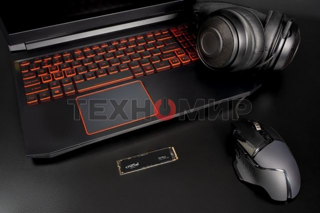 Накопитель SSD Crucial P3 Plus, 2Tb, PCIe 4.0 x4, M.2 2280, NVMe, R/W 5000/4200