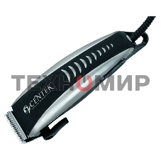 Машинка для стрижки Centek CT-2123 (черный/серебро) 10Вт, стальные лезвия, прорезиненный корпус