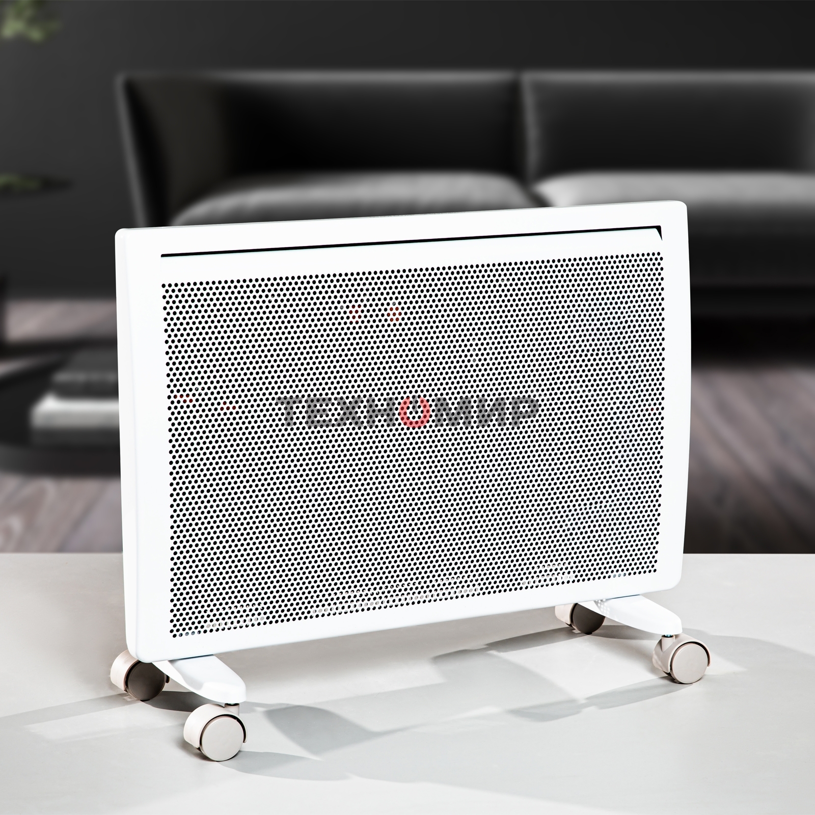 Конвектор электрический гибридный Denzel HybridX-1500 белый, 1500 Вт, 25 м2, термостат, дисплей