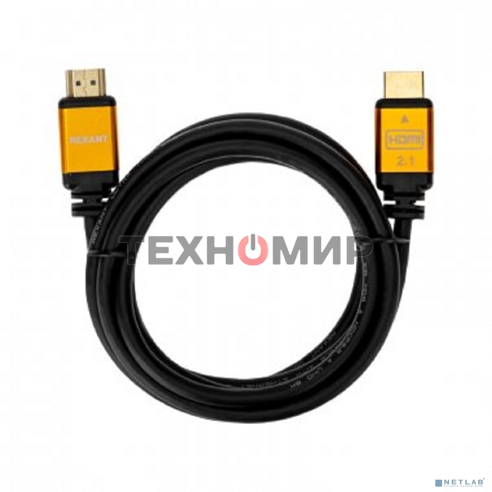 Кабель Rexant HDMI - HDMI 2.1 длина 2 метра GOLD