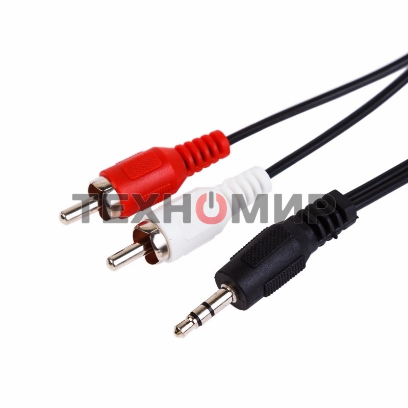 Шнур СМАРТКИП Стерео 3,5 мм - 2 RCA, 1.2 м (10 шт./уп.)