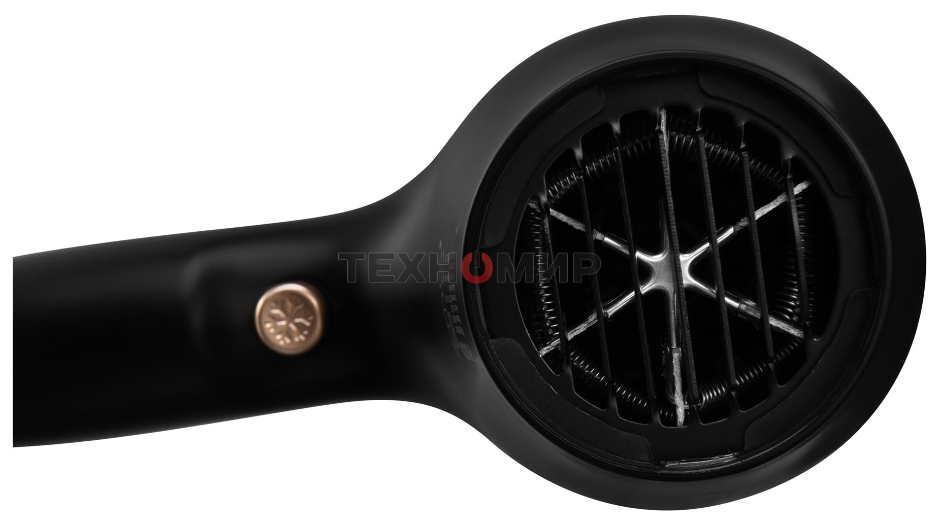 Фен Hyundai H-HD0767 черный, 2000 Вт, ионизация