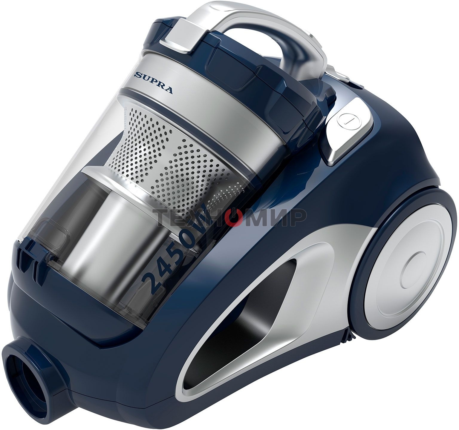 Пылесос Supra VCS-2420 синий/серый, 420/2450Вт, уборка сухая, пылесборник контейнер 3.5 л