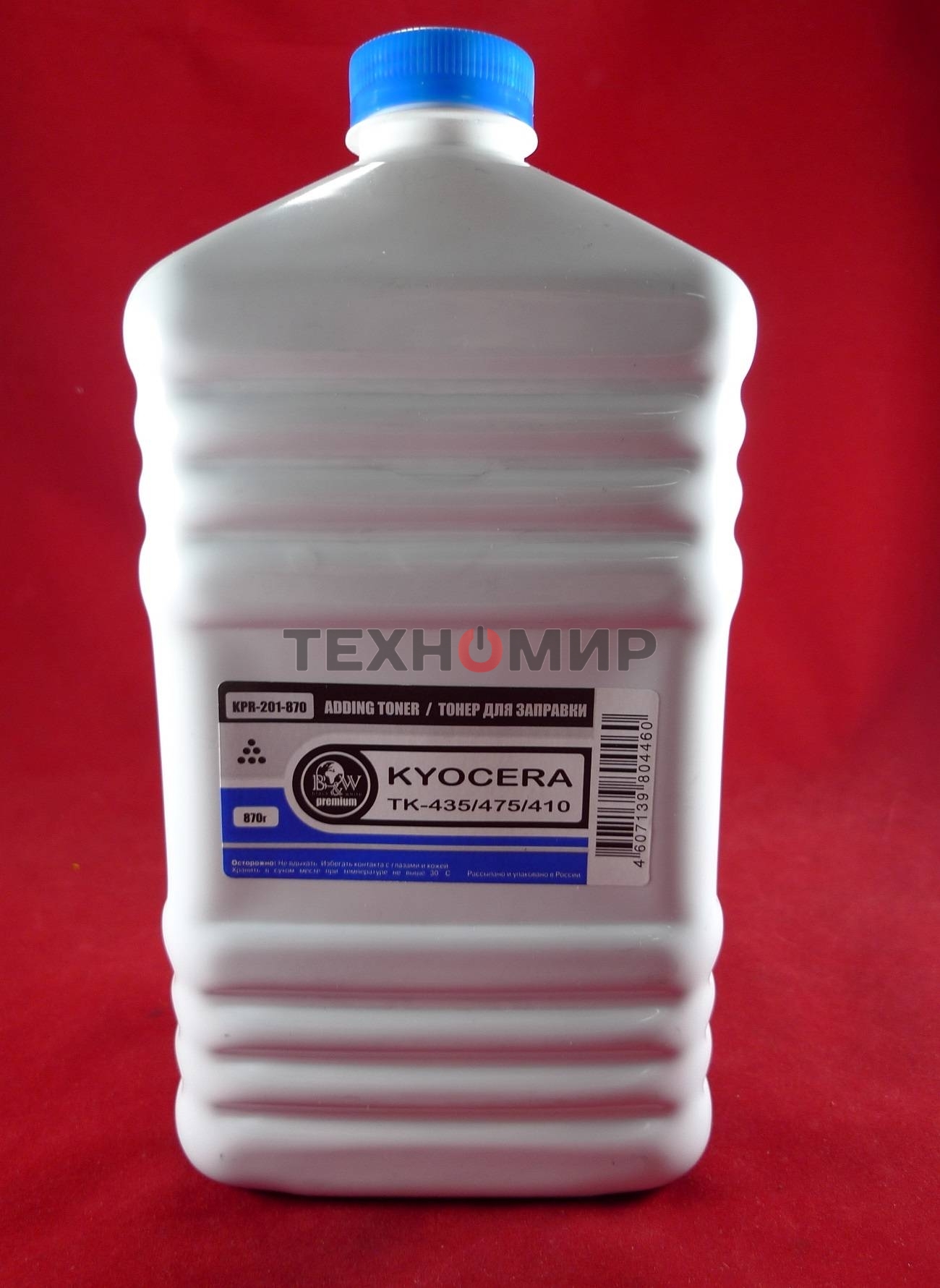 Тонер для Kyocera TK-410/420/435/475, KM-1620/1635/1650/2020/2035/2050 FS-6030MFP/6530MFP/6525MFP/6025MFP TASKalfa 180/181/220/221 (кан. 870г) B&W Premium (Tomoegawa) фас Россия