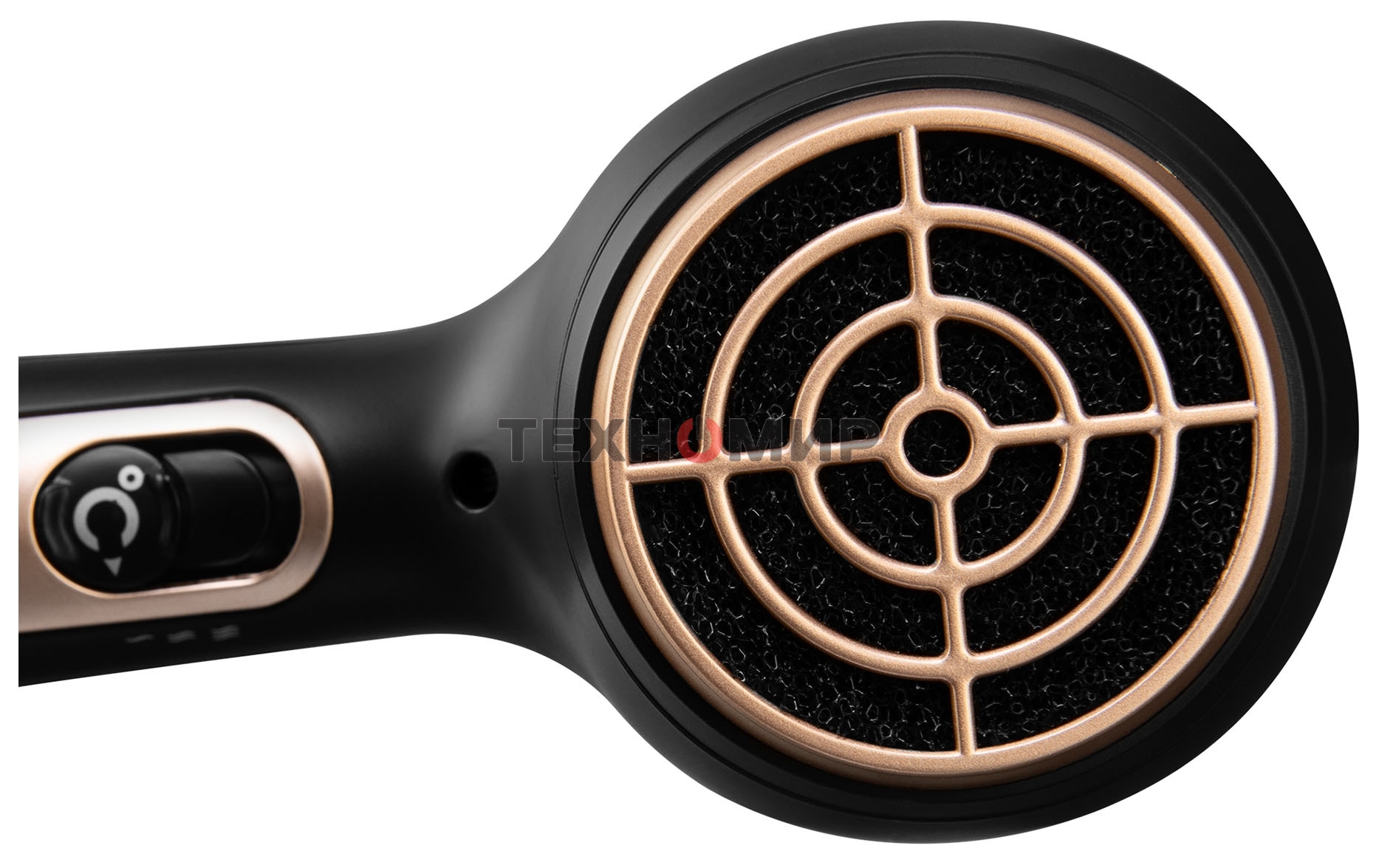 Фен Hyundai H-HD0767 черный, 2000 Вт, ионизация