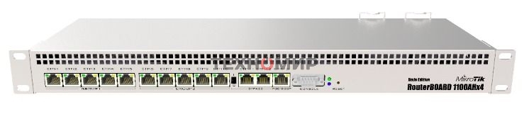 Маршрутизатор 10/100/1000M 13PORT RB1100AHX4 MIKROTIK