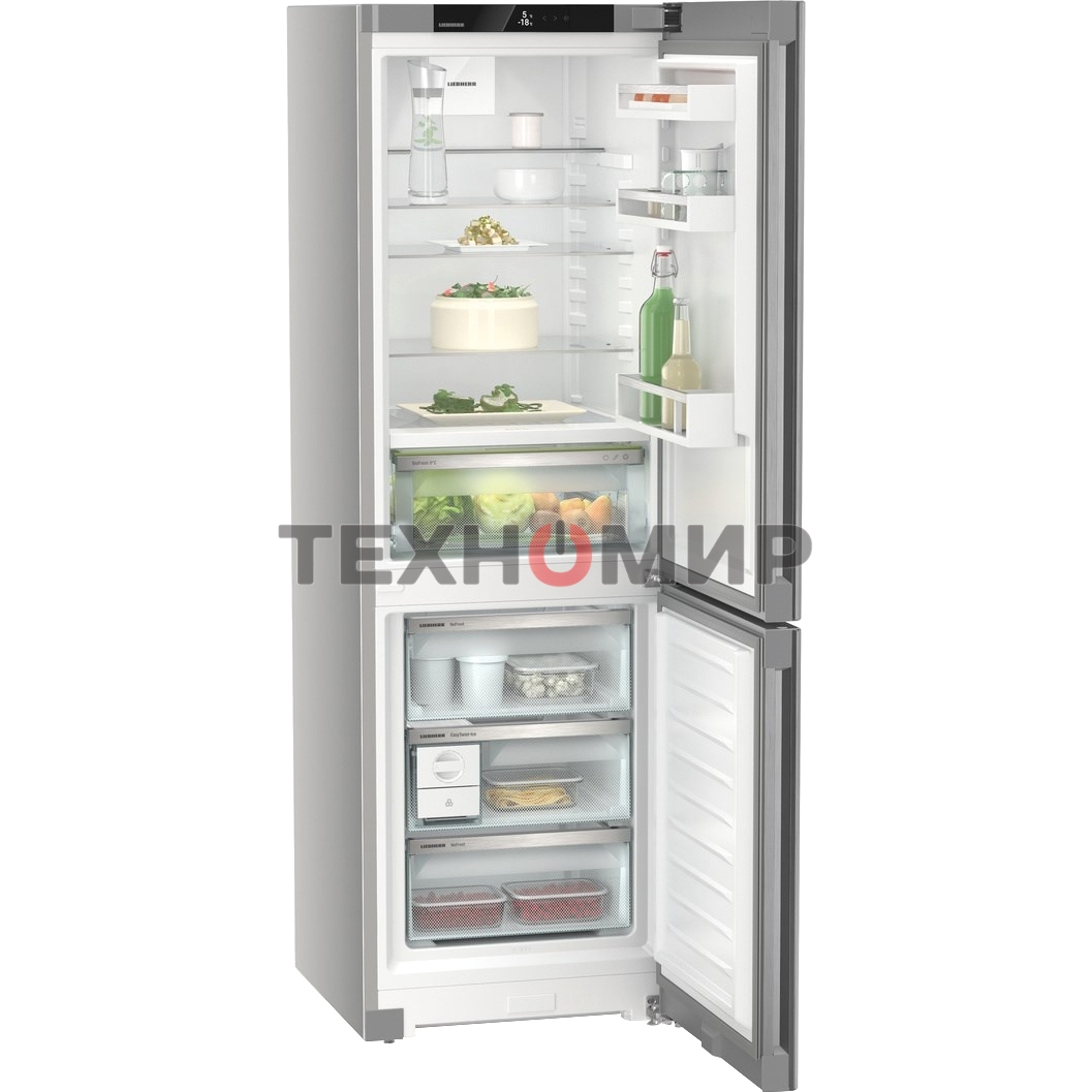 Холодильник Liebherr CBNsfc 5223-22 001 серебристый двухкамерный 216/94л морозилка снизу, No Frost