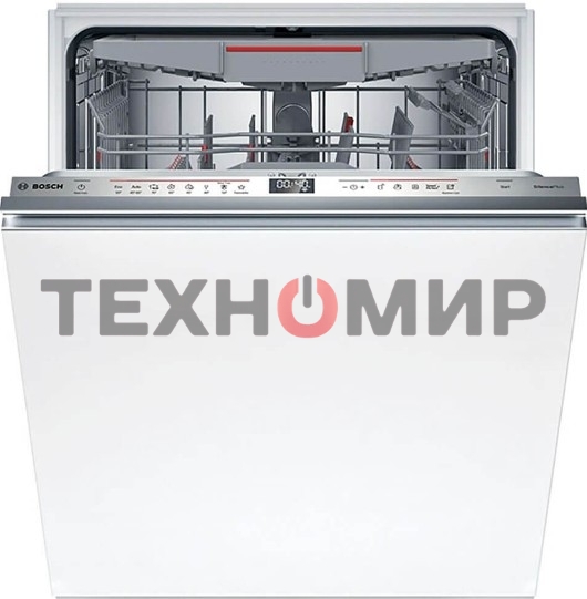 Встраиваемая посудомоечная машина Bosch SMV6ECX08E, серебристый, 59.8 см, 14 компл., 42 дБ, класс G