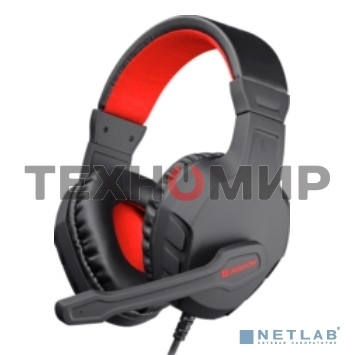 Гарнитура Defender GAMING CUJO BLACK/RED