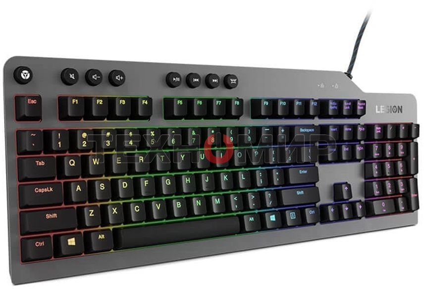 Клавиатура Lenovo Legion K500 RGB Mechanical проводная, USB Type-A, серый