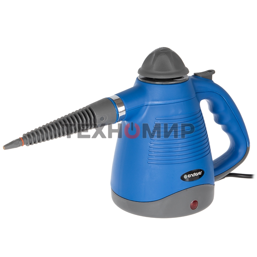 Универсальный пароочиститель Endever Odyssey Q-443, черный/синий, 900 Вт, 3.5 бар, 28 г/мин