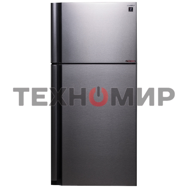 Холодильник Sharp SJ-XG55PMSL серебристый двухкамерный 394/162 л морозилка сверху