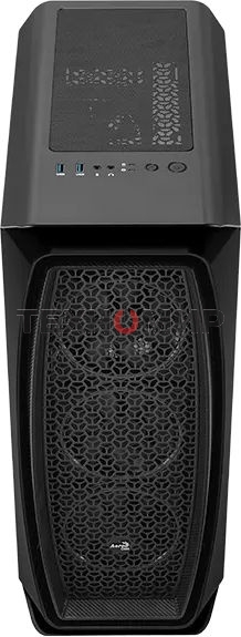 Компьютерный корпус Aerocool/Formula Aero One Eclipse-G-BK-v1 черный без БП ATX 4x120мм 2xUSB 3.0 audio