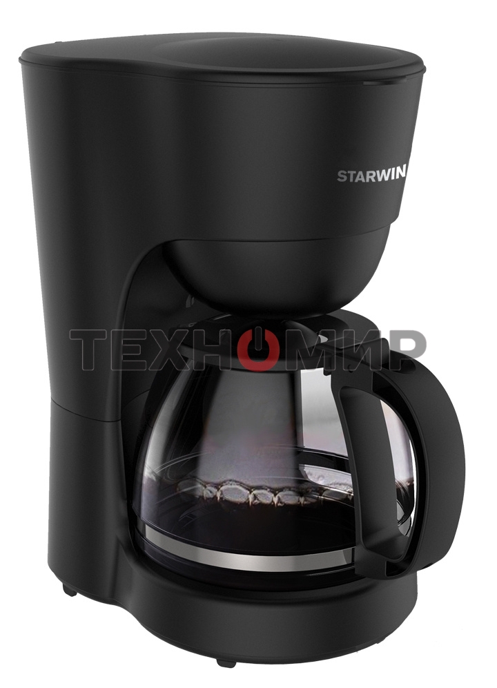 Кофеварка капельная Starwind STD1212 черный, исп. кофе - молотый, 1.25 л, 600 Вт.