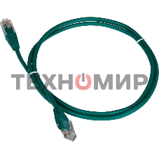 Патч-корд LANMASTER TWT UTP cat.5e, с заливными колпачками, 1.5 м, зеленый