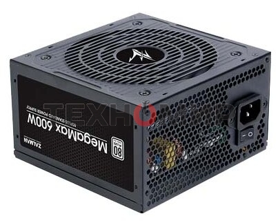 Блок питания Zalman ZM600-TXII V2 Retail, 600Вт, 80 PLUS, 120мм, черный