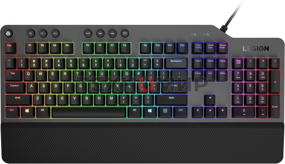 Клавиатура Lenovo Legion K500 RGB Mechanical проводная, USB Type-A, серый