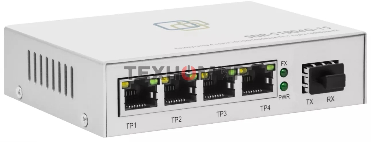 Коммутатор SNR SNR-S1904G-1S, 1Gbит/с, количество портов 4 шт, (L2)