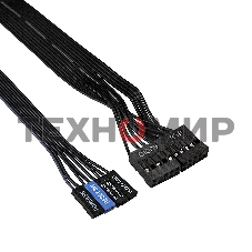 Компьютерный корпус Miditower ExeGate XP-401 Black, ATX, (без БП), 2*USB, Audio