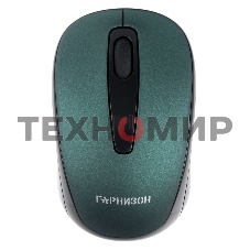 Мышь беспроводная Гарнизон GMW-450-2 зеленый, 1000 dpi, радиоканал, USB, кнопки - 3