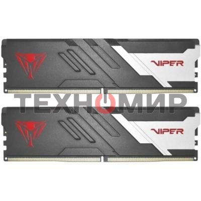 Оперативная память Patriot Viper Venom, DDR5, 64GB (2x32GB), 5200MHz, CL40, DIMM, с радиаторами, черный