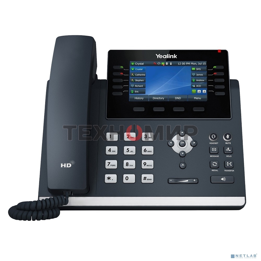 Телефон VOIP 16LINE SIP-T46U YEALINK