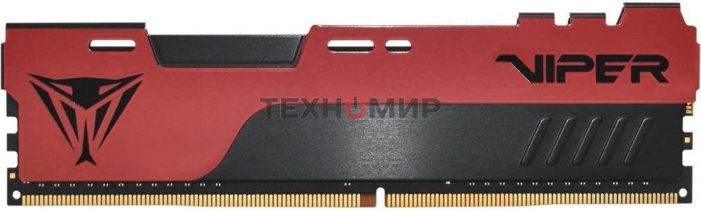 Оперативная память Patriot Viper Elite II, DDR4, 32GB (2x16 GB), 3200 MHz, CL18, DIMM, радиатор, красный, черный