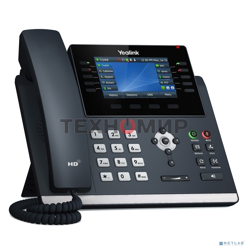 Телефон VOIP 16LINE SIP-T46U YEALINK