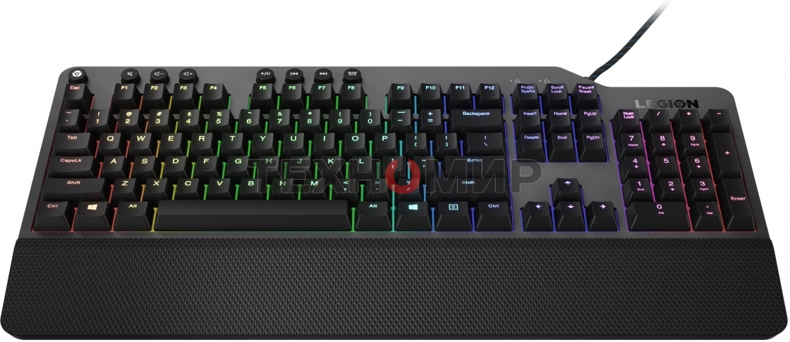 Клавиатура Lenovo Legion K500 RGB Mechanical проводная, USB Type-A, серый
