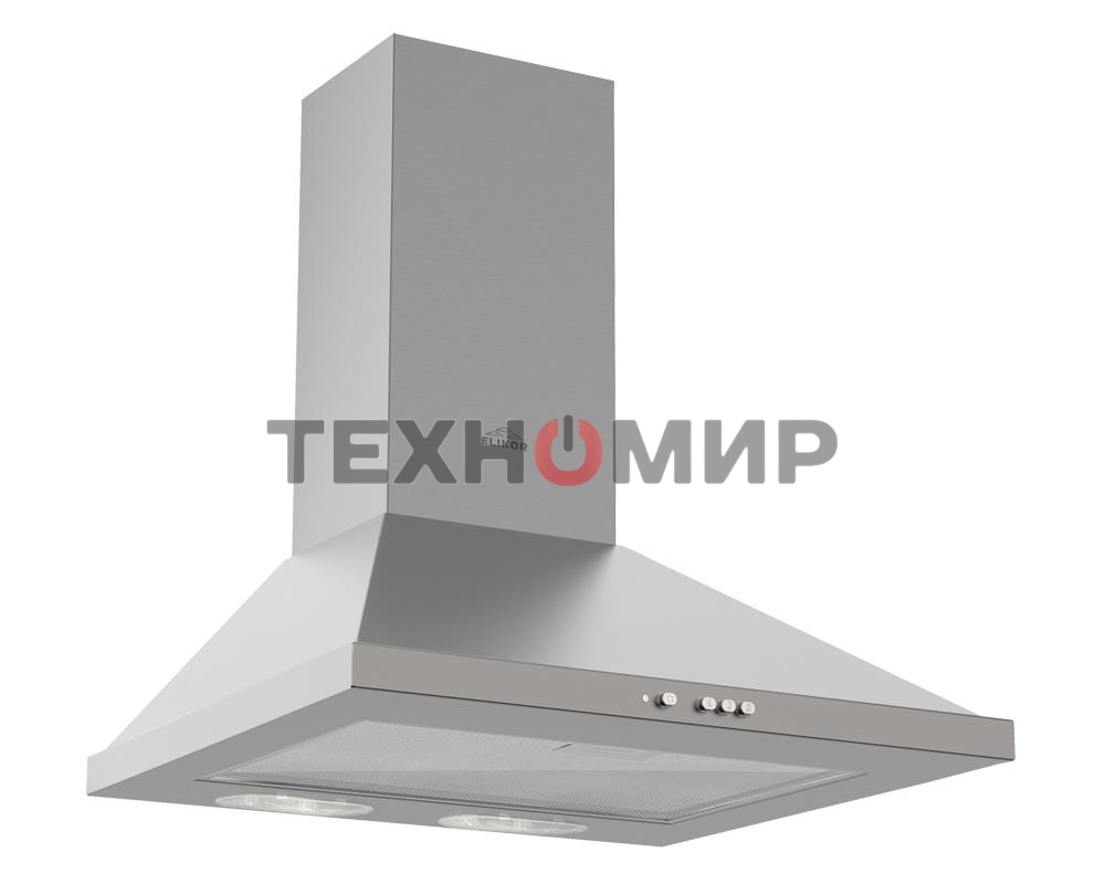 Вытяжка каминная Elikor Оптима 50Н-400-К3Л нержавеющая сталь, 50 см, 400 куб. м/ч, 55 дБ