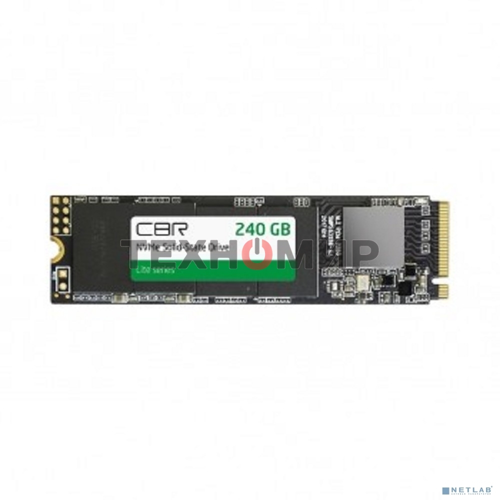 Накопитель SSD CBR, M.2 2280, 240Gb, PCIe 3.0 x4, NVMe, R/W 2000/1300