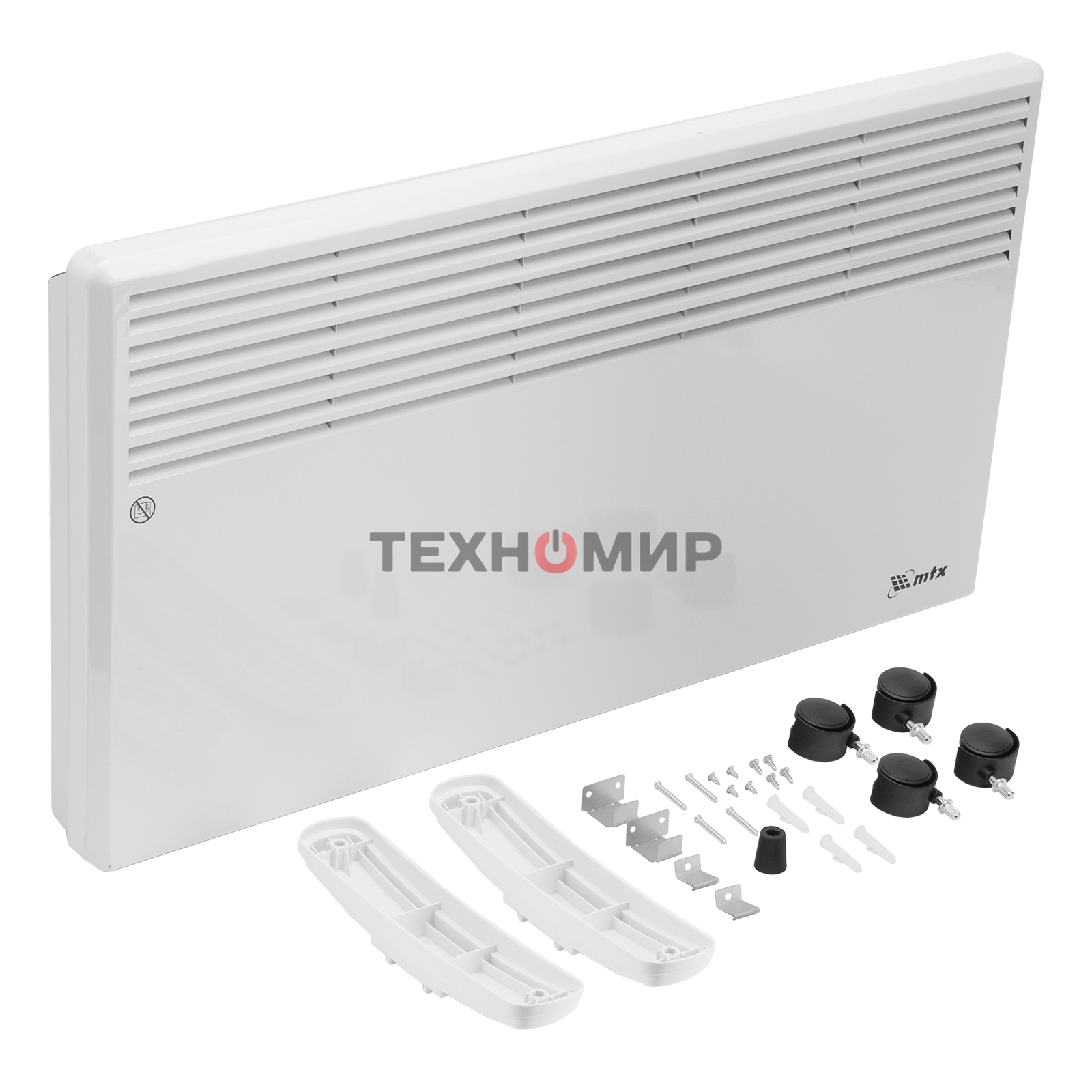 Конвектор электрический MTX CH-2000, белый, 2000 Вт, 25 м2, термостат